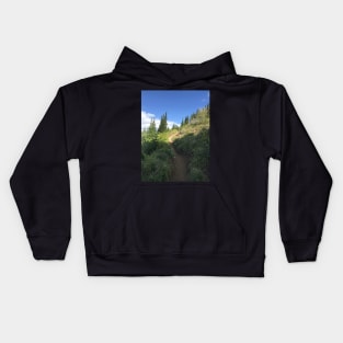 Hiking Uphill Kids Hoodie